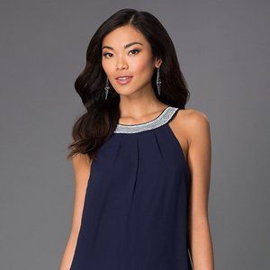 Emeral Sundae Short Navy Dress